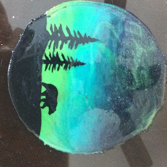 Hand painted majestic coasters made from stone - Picture 2 of 3